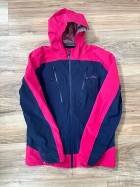 Mountain Warehouse Youth Pink and Navy Waterproof Raincoat